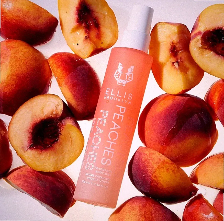 Ellis Brooklyn PEACHES 🍑 Fragrance Mist 3.38oz Fruity Floral Vegan Perfume 🌸
