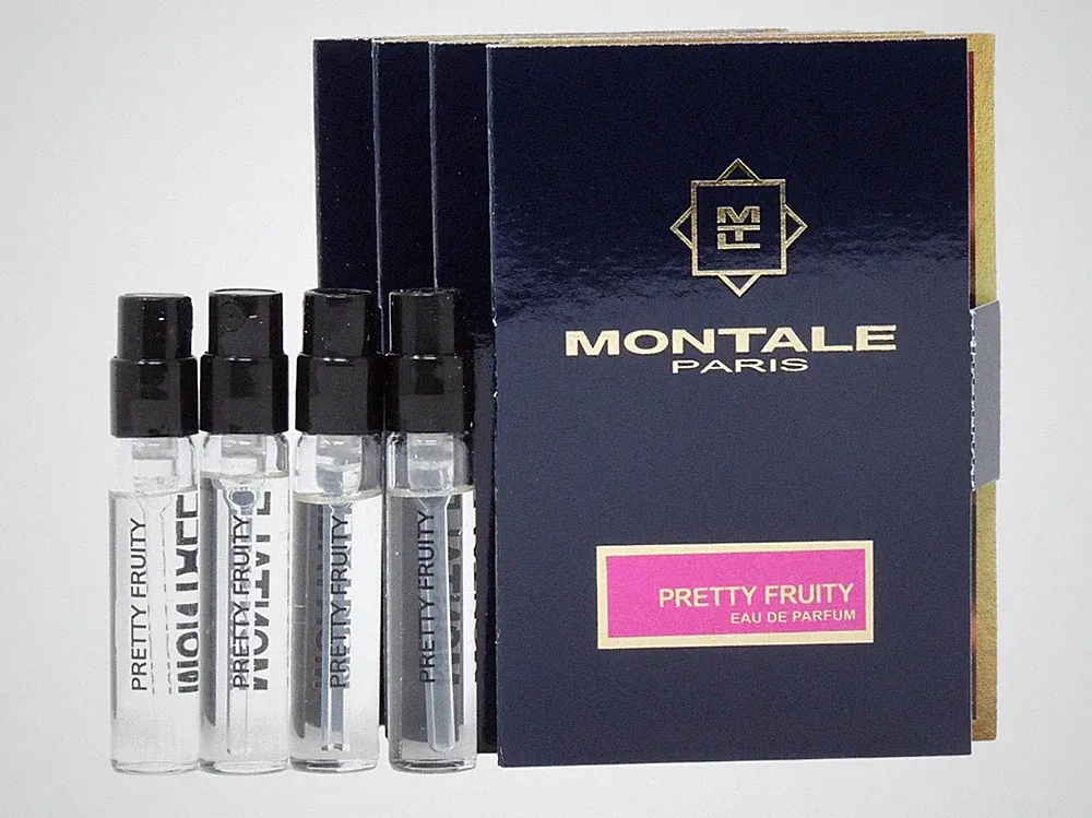 MONTALE PARIS PRETTY FRUITY EDP 2.0ml .06fl oz x 4 COLOGNE PERFUME SPRAY SAMPLES