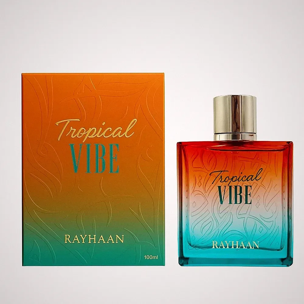 Rayhaan Tropical Vibe EDP – Fruity, Floral Fresh Scent 3.4 fl oz