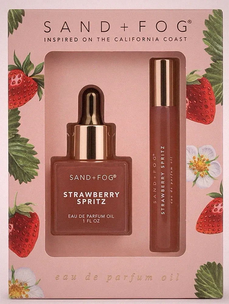 Sand + Fog Strawberry Spritz Perfume Oil Set Rollerball & Dropper 30ml