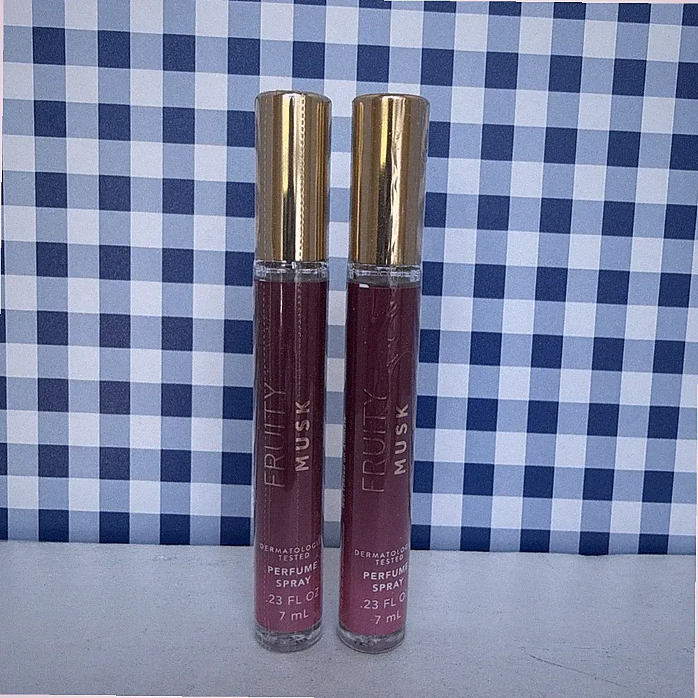 Two (2X) ~ Bath & Body Works ~ FRUITY MUSK ~ PERFUME SPRAY ~ TRAVEL SIZE