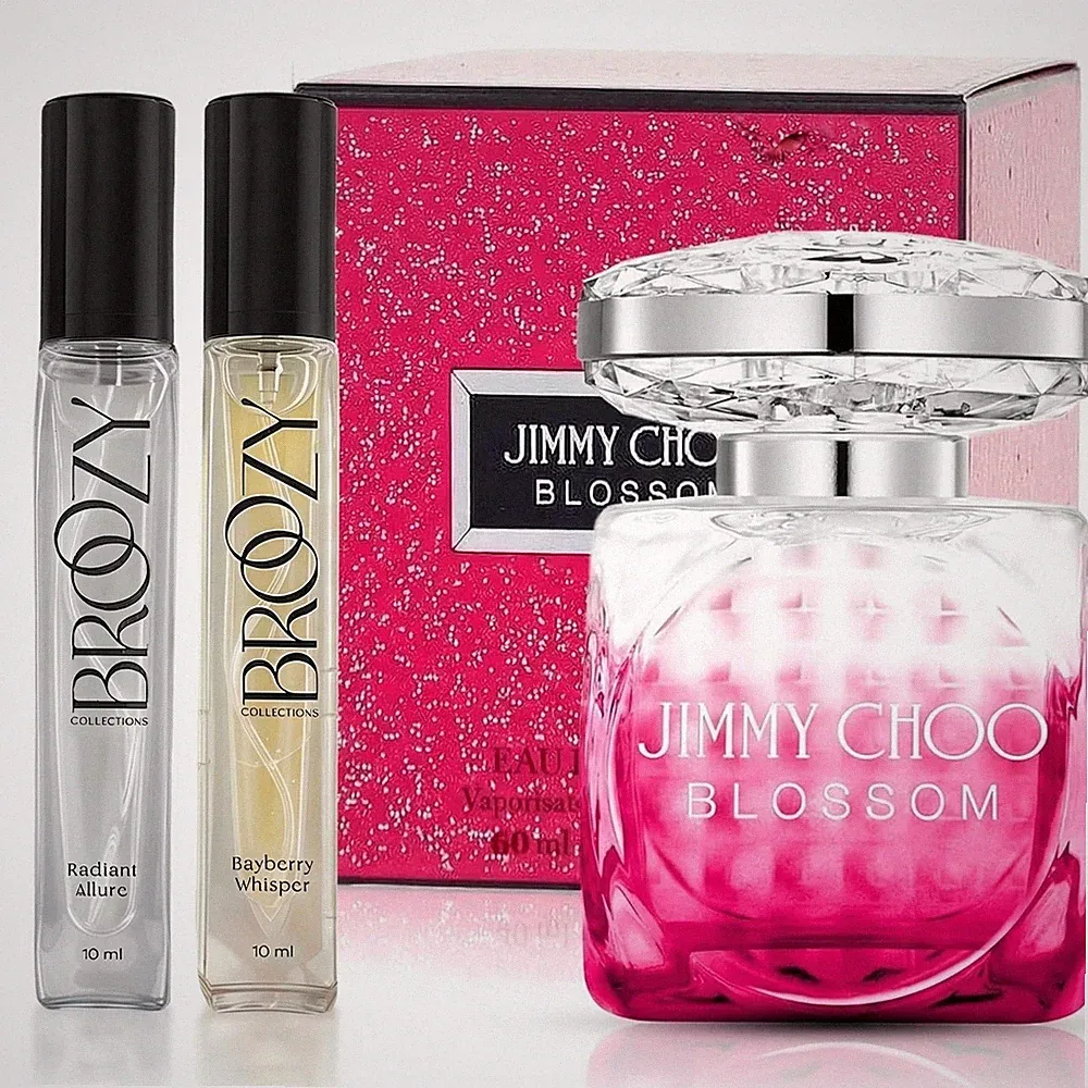 Women's Perfume Set: Jimmy Choo Blossom (60ml) + 2 Travel Perfume