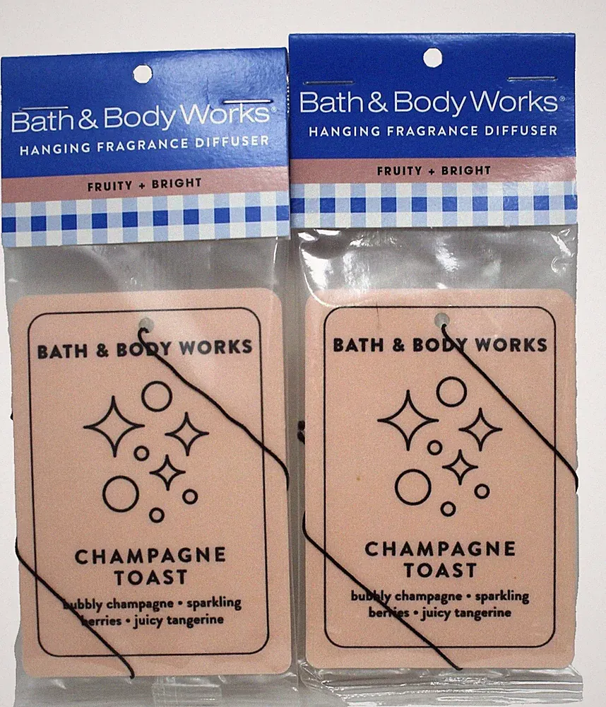 x2 Bath & Body Works Champagne Toast Hanging Fragrance Diffuser Fruity Brand New